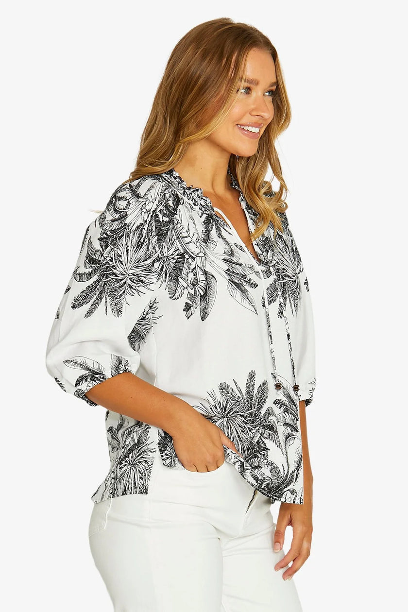 Jump Bahamas Shirt Ivory/Black