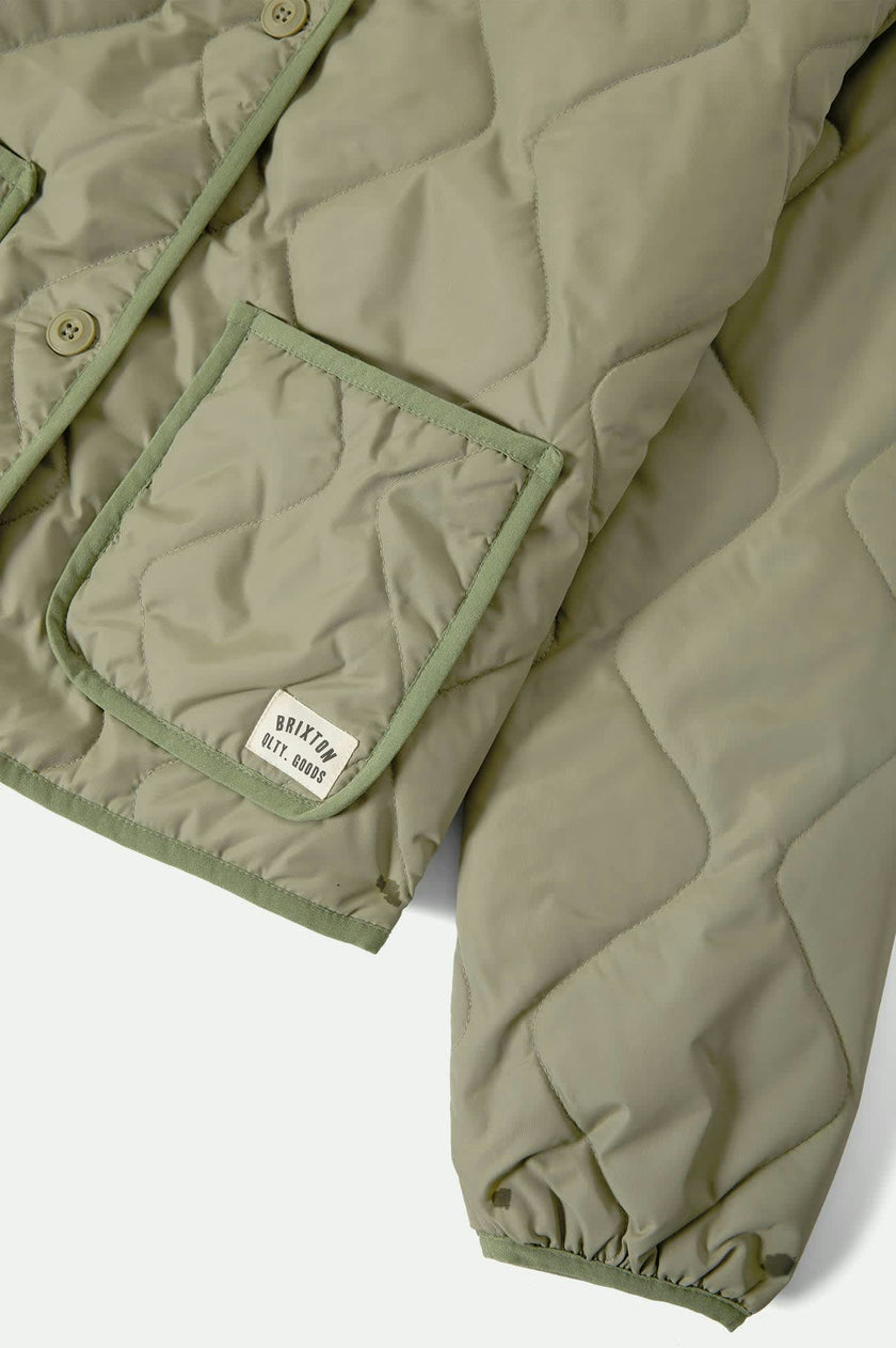 Brixton Delilah Quilted Jacket Olive Surplus