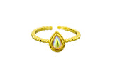 Tiger Tree Gold Gold Teardrop Ring