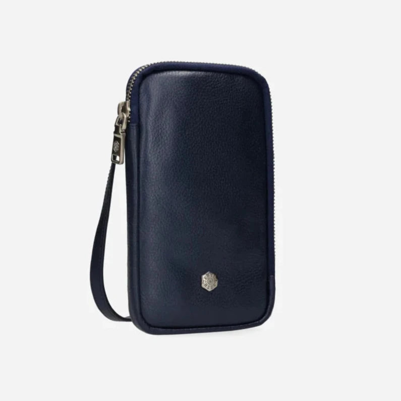Jekyll and Hide Cellphone Pouch Metallic Indigo