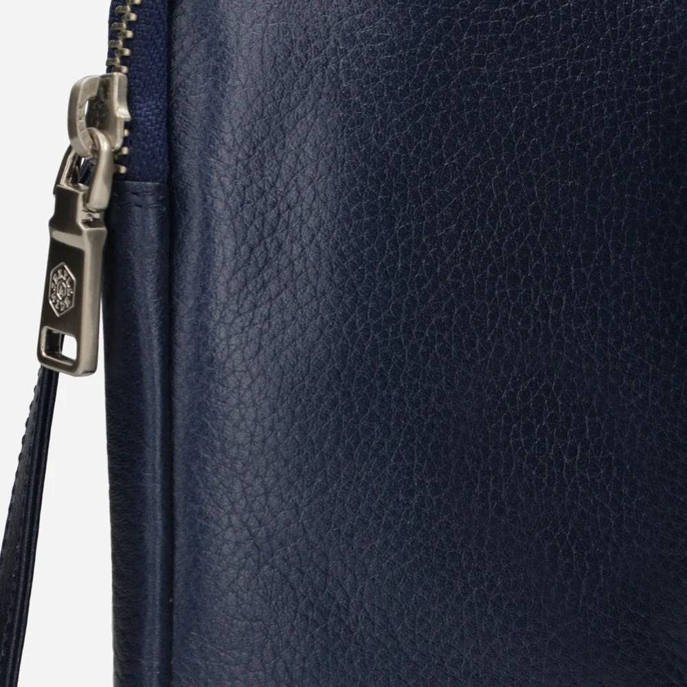 Jekyll and Hide Cellphone Pouch Metallic Indigo