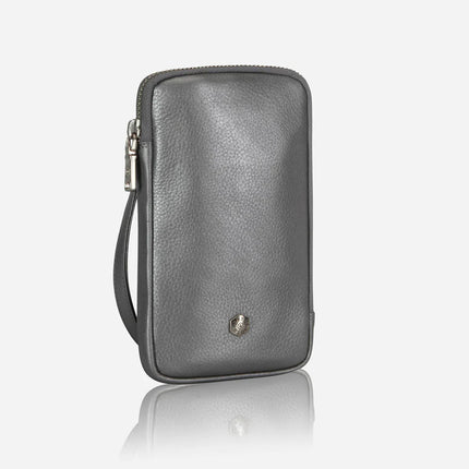 Jekyll and Hide Cellphone Pouch Silver Metallic