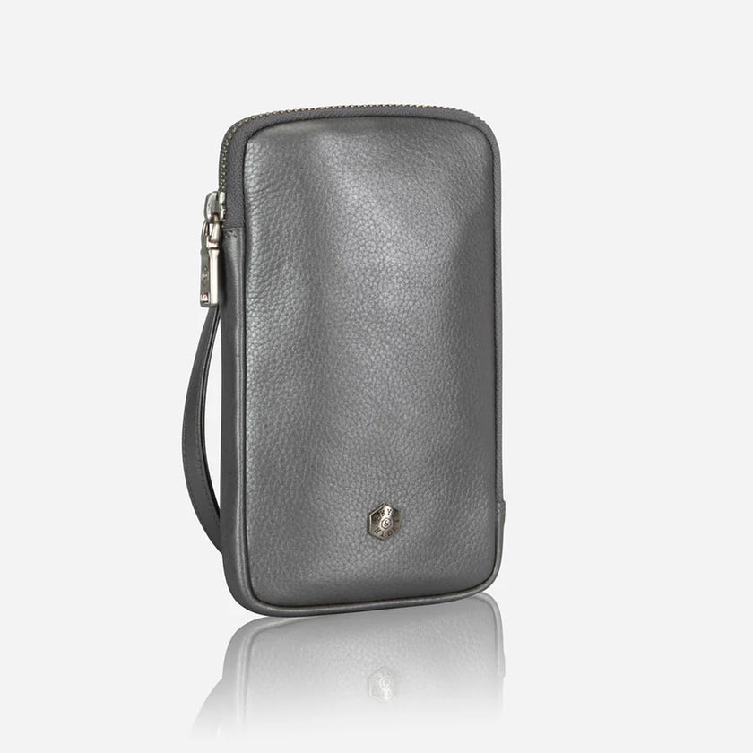 Jekyll and Hide Cellphone Pouch Silver Metallic