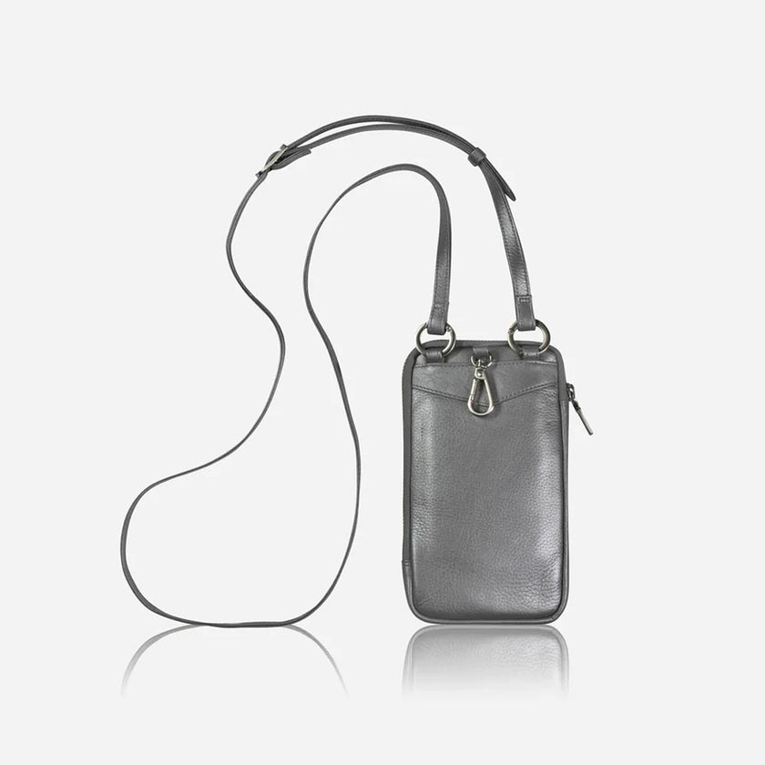 Jekyll and Hide Cellphone Pouch Silver Metallic