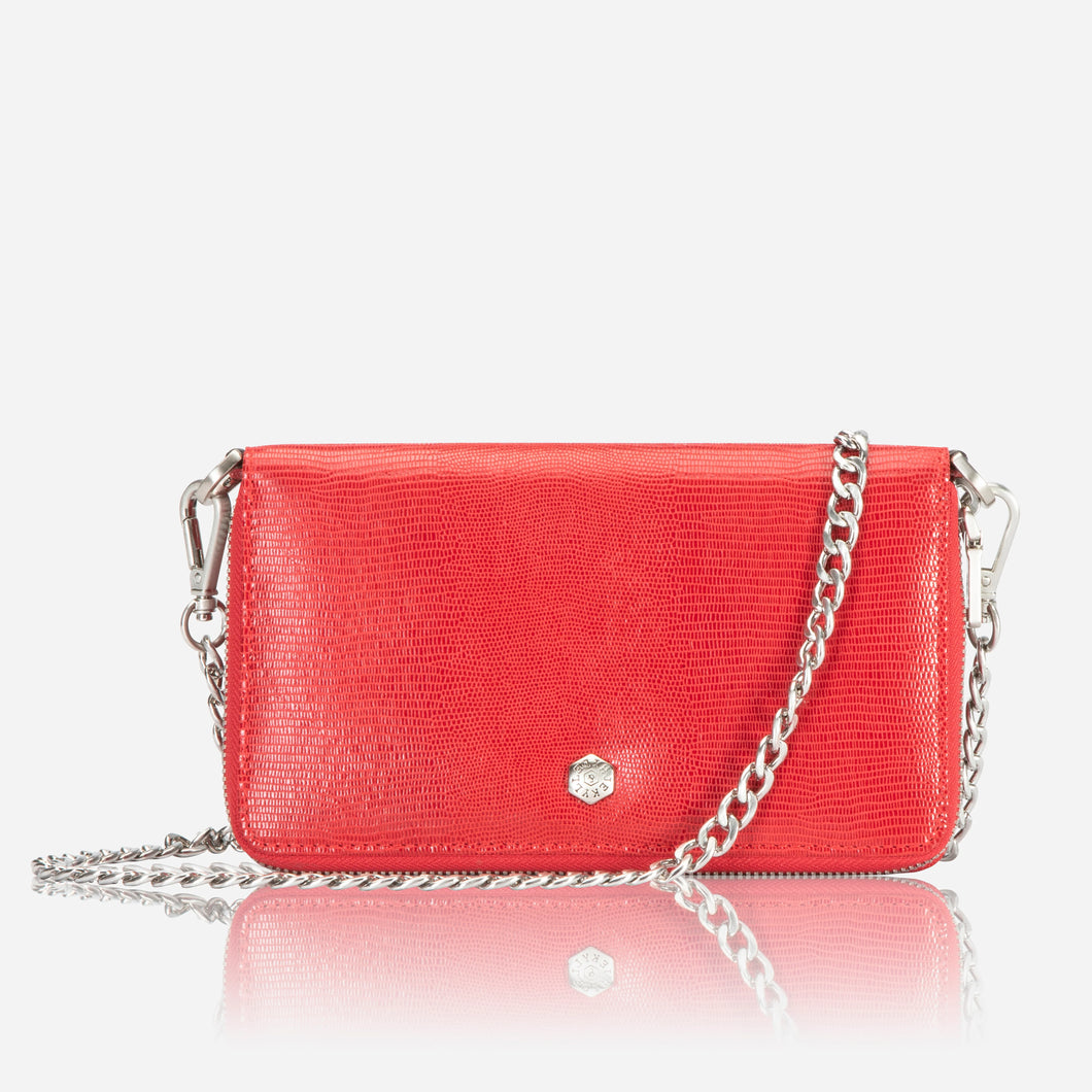 Jekyll and Hide Seville Chain Purse Cherry