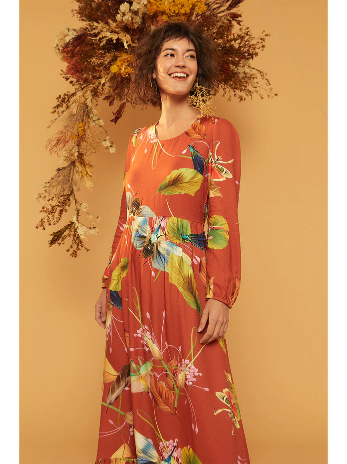 Benta Studio Longo Dress Insectos