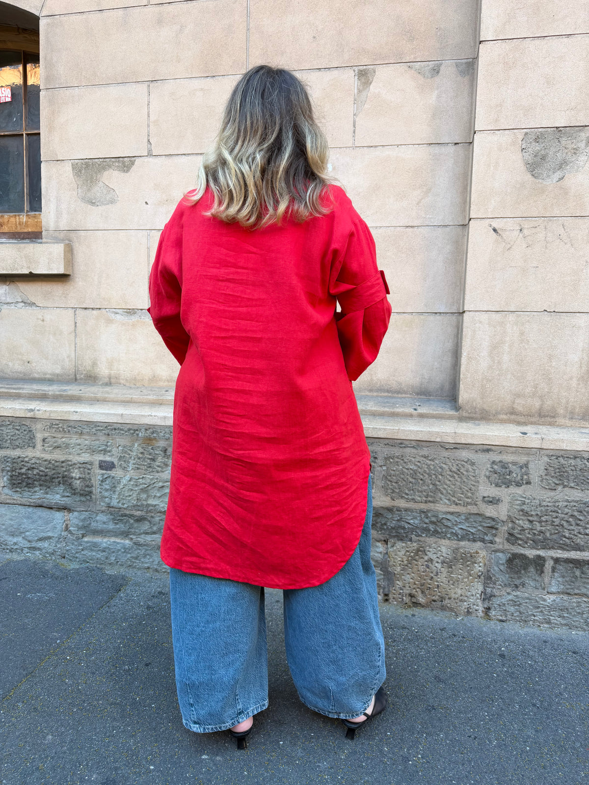 Milkman Long Blouse Salsa