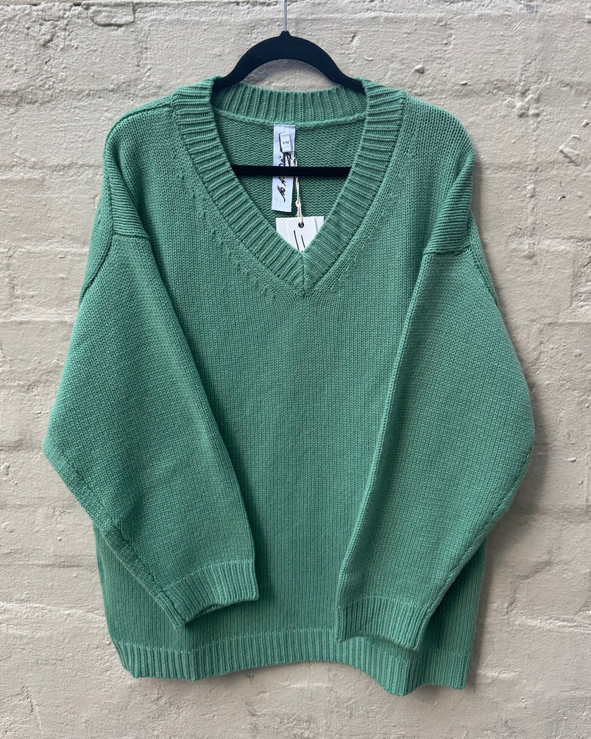 M. A. Dainty Cradle Jumper Green Apple