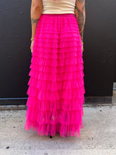 Load image into Gallery viewer, Trio Rouge Beth Tulle Skirt Hot Pink
