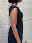 Indulge Me CLO154 Sleeveless Zig Zag Top Black
