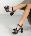 Bresley Sam Platform Heels Black Spot