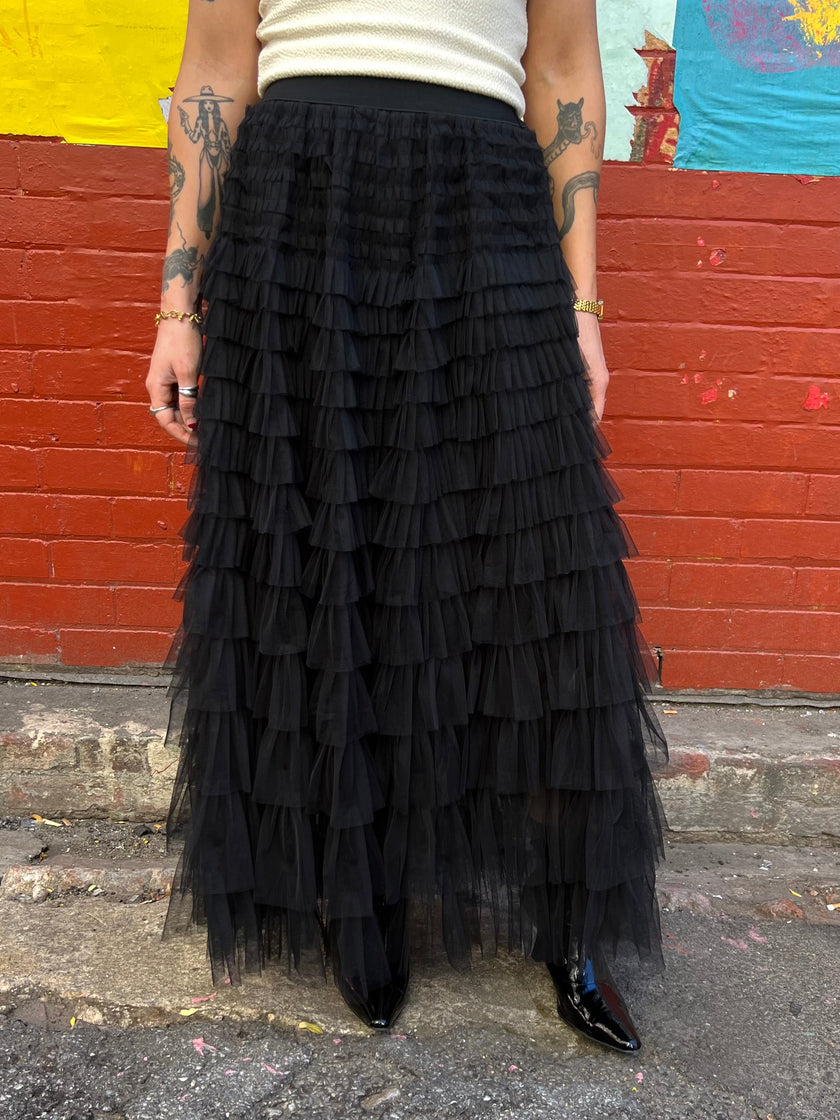 Trio Rouge Beth Tulle Skirt Black