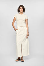 Load image into Gallery viewer, Staple The Label Maya Ribbed Knit Tee White
