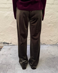 Italian Star Jets Velvet Pant Khaki