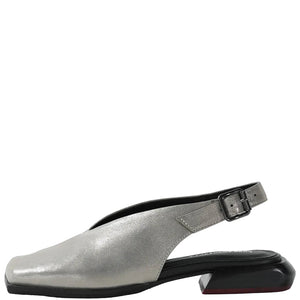 Yuko Imanishi Ruka Metallic Silver Leather