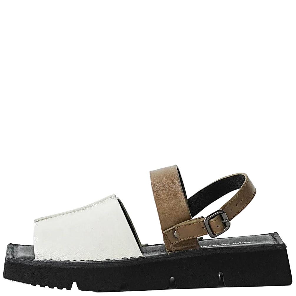 Yuko Imanishi Koto Patent White Combo Leather