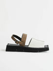 Yuko Imanishi Koto Patent White Combo Leather