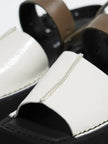 Yuko Imanishi Koto Patent White Combo Leather