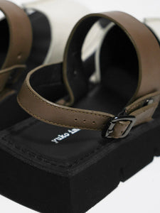 Yuko Imanishi Koto Patent White Combo Leather