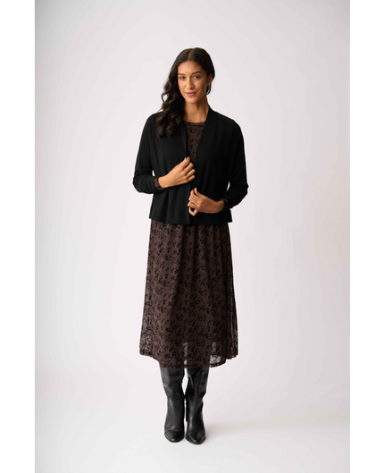 FOIL High Tied Cardi Black