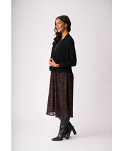 Load image into Gallery viewer, FOIL High Tied Cardi Black
