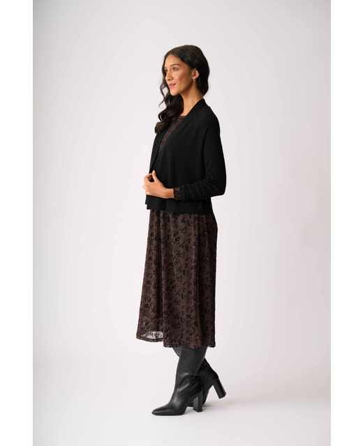 FOIL High Tied Cardi Black