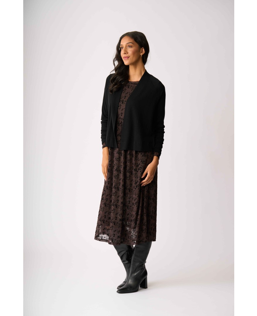 FOIL High Tied Cardi Black