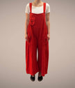 Tibet House AS41 Thick Cotton 3 Pocket Overalls Red