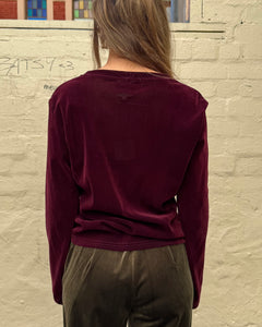 365 Days Velvet Underground Top Burgundy