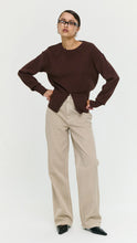 Load image into Gallery viewer, Staple The Label Elvie Zip Knit Chocolate
