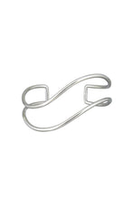 Load image into Gallery viewer, Tiger Tree Silver Double Curve Bangle
