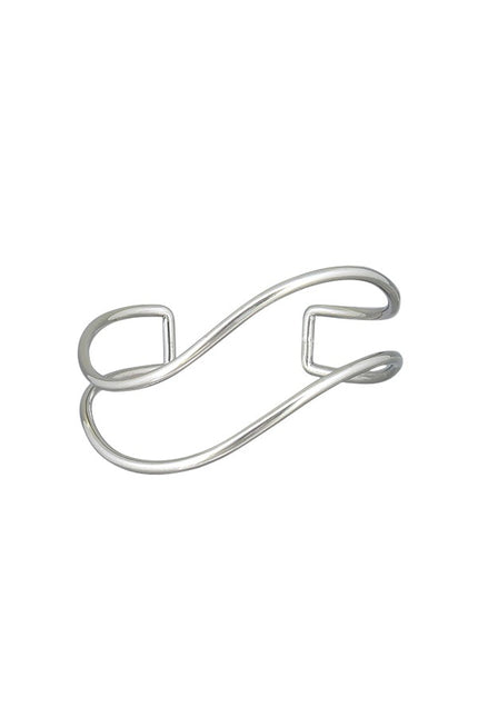 Tiger Tree Silver Double Curve Bangle
