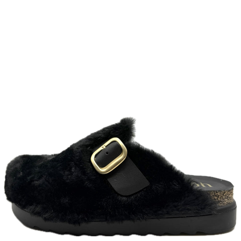 Yokono Tunez 651 Fluffy Mule Black