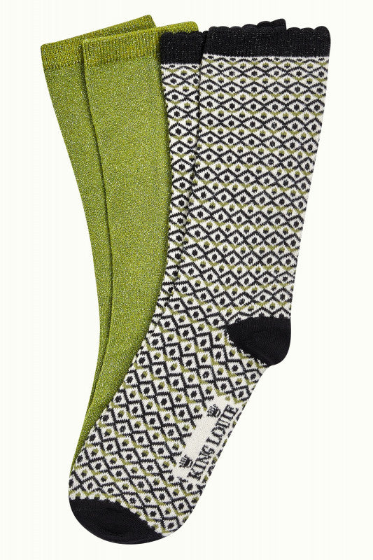 King Louie Gift Box Socks Quentin Posey Green