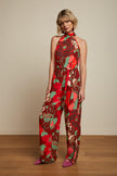 King Louie Marty Halter Jumpsuit Pecan Brown