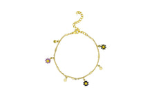 Load image into Gallery viewer, Tiger Tree BKJ2646M Gold Multi Hanging Daisy Bracelet
