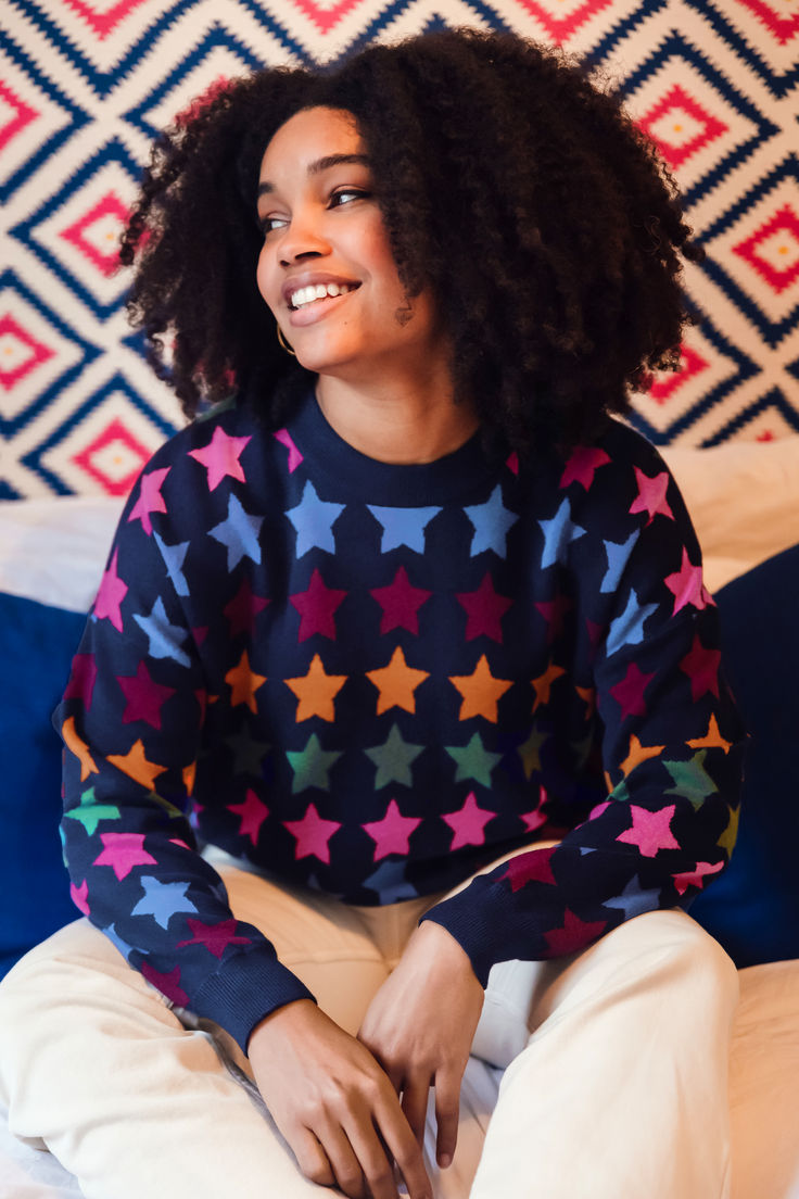 Sugarhill Brighton Annalee Jumper Multi Large Star Repeat