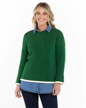 Load image into Gallery viewer, Betty Basics Isobel Knit Jumper Clover Green
