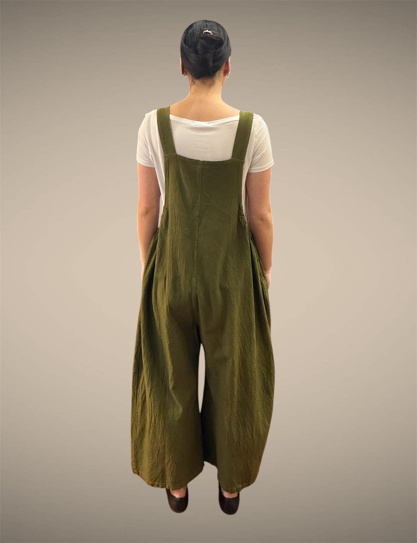 Tibet House AS41 Thick Cotton 3 Pocket Overalls Khaki