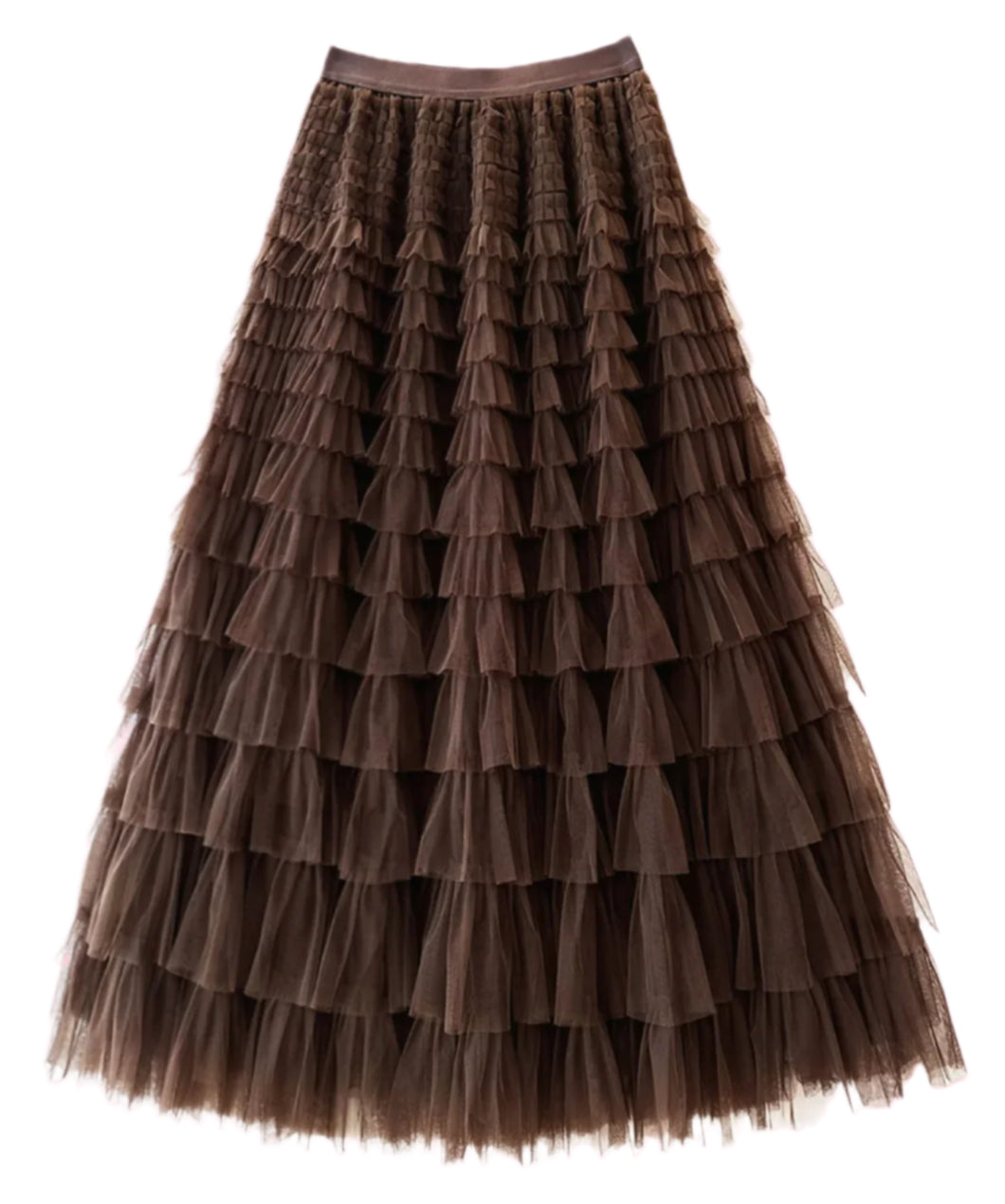 Trio Rouge Beth Tulle Skirt Chocolate
