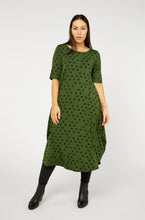 Load image into Gallery viewer, Tani 79430 Original Tri Dress Moss Print
