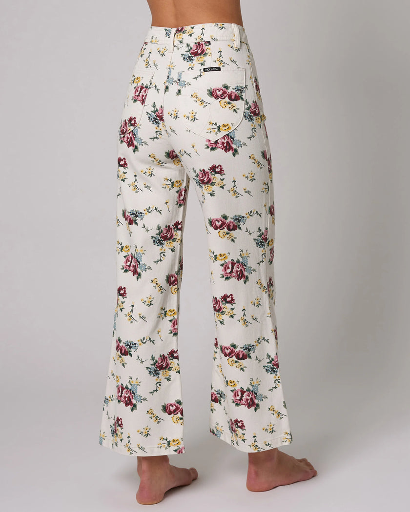 Rolla's Sailor Pant Floral Cream