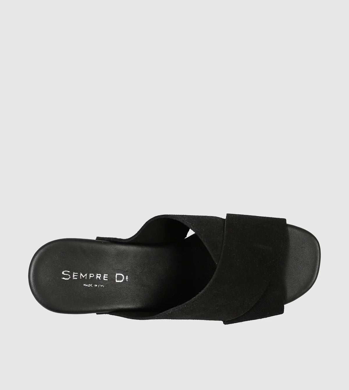 Sempre Di Camoscio Tango Platform Heels Black Suede