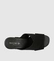 Sempre Di Camoscio Tango Platform Heels Black Suede