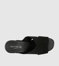 Load image into Gallery viewer, Sempre Di Camoscio Tango Platform Heels Black Suede
