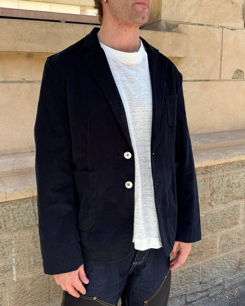 Milkman Corduroy Jacket Black Pie