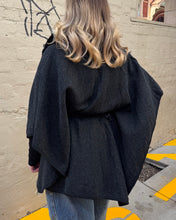 Load image into Gallery viewer, Zura PWBB184 Winter Poncho Black
