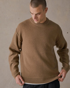 McTavish Reverse Seam Knit Dark Tan