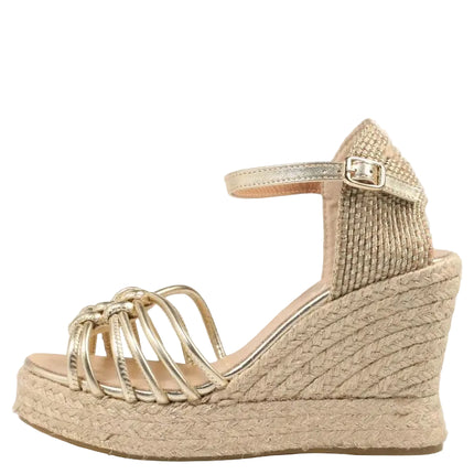 Gaimo Rune Espadrille Wedges Platino