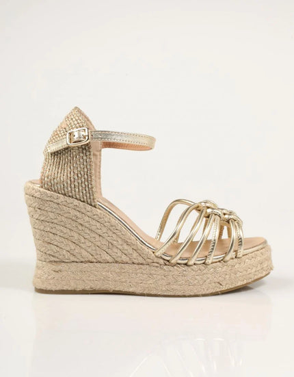 Gaimo Rune Espadrille Wedges Platino